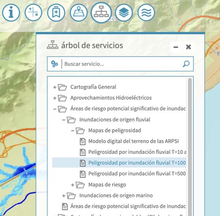 Árbol de servicios