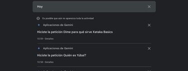 Historial de Gemini: cómo ver o borrar todo lo que le has preguntado a la inteligencia artificial de Google 