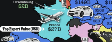 El producto que más exporta cada país de la Unión Europea, explicado en un interesante mapa