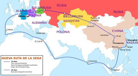 Mapa Ruta De Seda