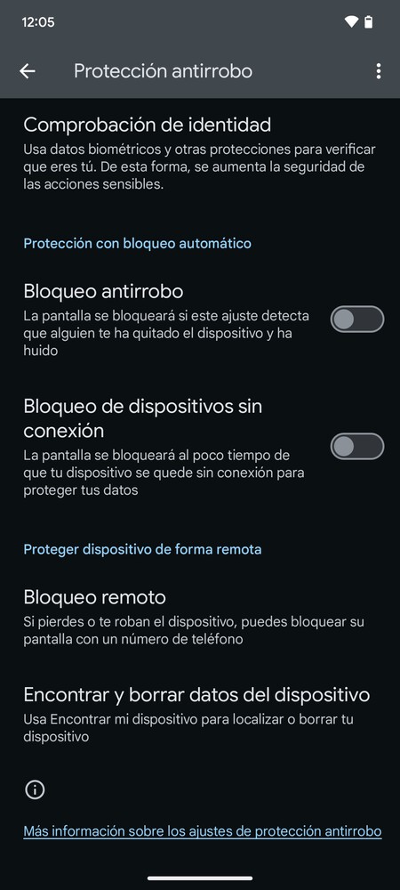 Protección antirrobo