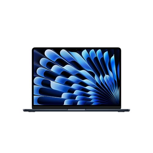 Apple 2025 MacBook Air (de 13 Pulgadas, Chip M4 de Apple con CPU de Diez núcleos y GPU de Ocho núcleos, 16GB Memoria unificada, 256 GB) - Medianoche
