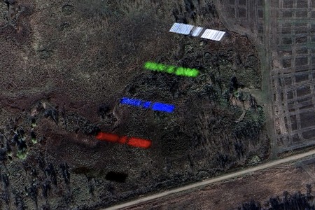 Los cinco espectros del satélite en Google Maps