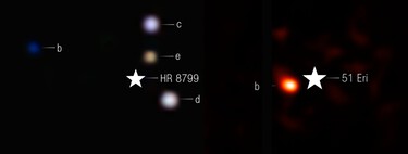 Estas imágenes reales eran impensables antes del telescopio Webb: son planetas orbitando otras estrellas a 130 años luz