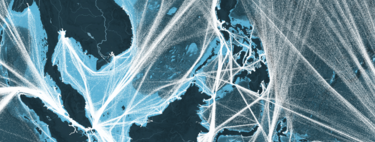 Todo el tráfico marítimo mundial de un año, resumido en este mapa interactivo