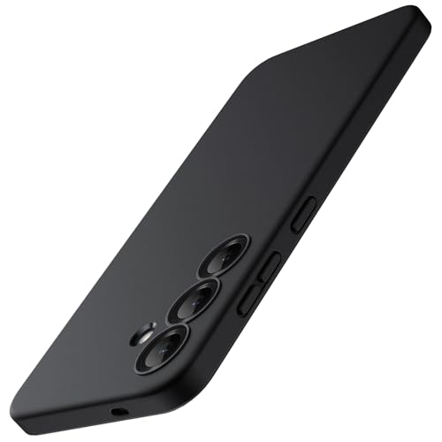 JETech Slim Ajuste Funda para Samsung Galaxy S25 5G, Protección Completa Lente Cámara, Carcasa Protectora TPU Suave Delgada con Acabado Mate, Antigolpes (Negro)