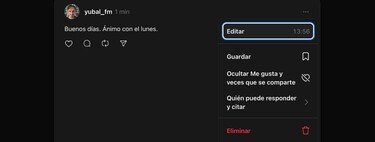 Cómo editar tus publicaciones e hilos de Threads, y cuánto tiempo tienes para hacerlo