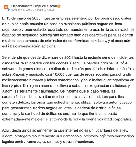 Xiaomi Pantallazo