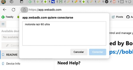 Móvil cargado y listo para conectar
