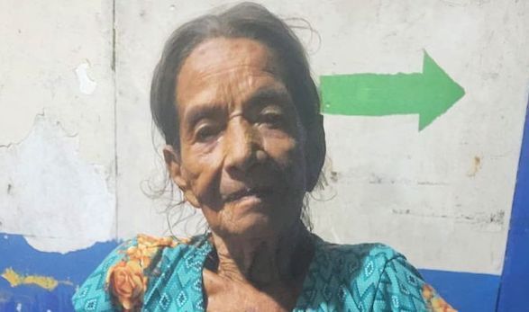 Maria Otilia Huezo Díaz, de 92 años de edad, guatemalteca extraviada en El Salvador